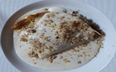 Crespelle al radicchio brasato