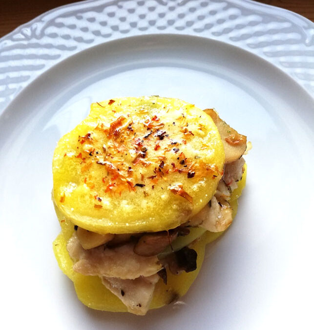 Tortino di trota affumicata